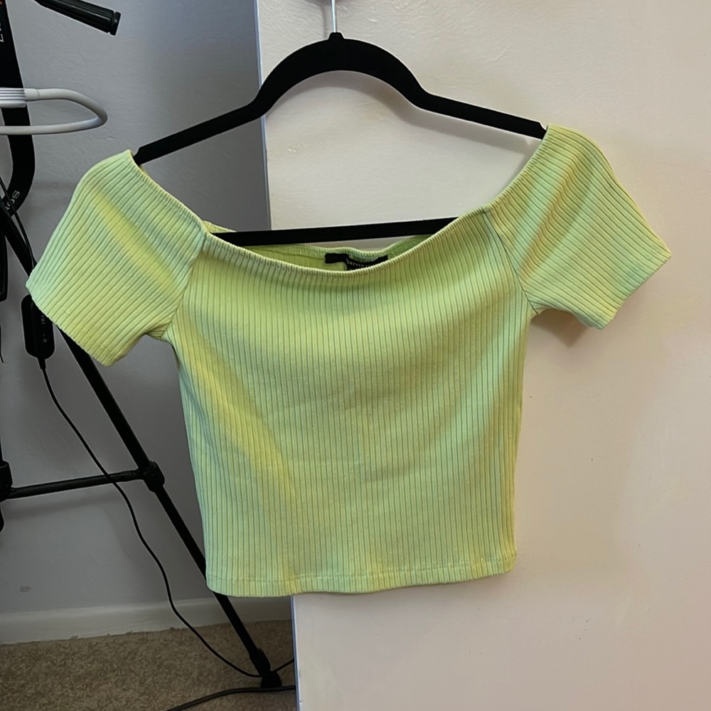 Light green crop top
